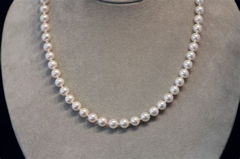 18 Inch Akoya Pearl Necklace With 7mm Pearls Turgeon Jewelers