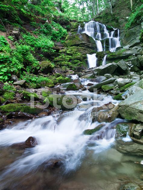 Woodland Waterfall Stock Photo Royalty Free Freeimages