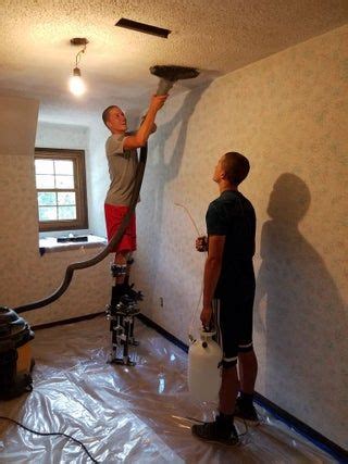 Popcorn ceilings were a popular design trend during the 1960s and 70s but look dated compared to today's clean, modern décor. Popcorn Ceiling Removal Tool in 2020 | Removing popcorn ...