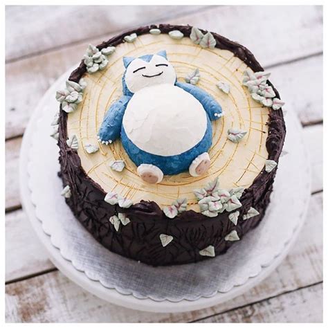 Snorlax Cake By Ivenoven Pokemon Cake Cool Birthday Cakes Pokemon