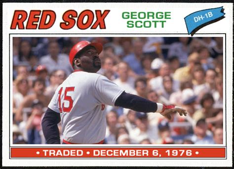 When Topps Had Baseballs Traded 1977 George Scott