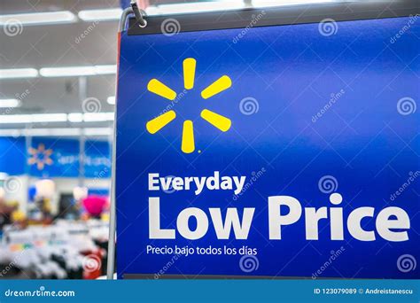 Everyday Low Price Tagline Sign Editorial Photo