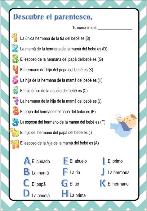 Juegos Baby Shower Para Imprimir Partes Del Cuerpo Del Bebe Hasta 6