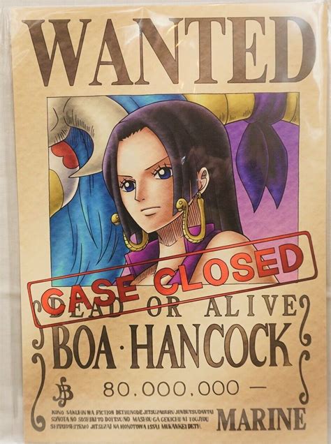 Riesig Billig One Piece Wanted Poster Boa Hancock Offizielle Mugiwara Shop Brandneu Fs Lokales