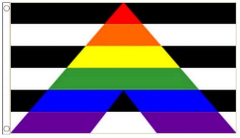 Straight Ally Flag Large 5 X 3 150cm X 90cm Lgbt Pride Flagsuperstore© Uk
