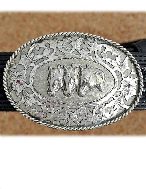 Vintage Sterling Silver Belt Buckles
