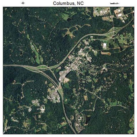 Aerial Photography Map Of Columbus Nc North Carolina