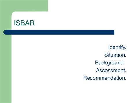 Ppt Isbar Process Powerpoint Presentation Free Download Id9727165