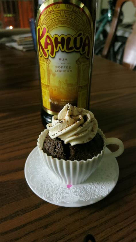 Gently stir in chocolate chips. Chocolate and Kahlua cupcake, drizzled with Kahlua, topped ...