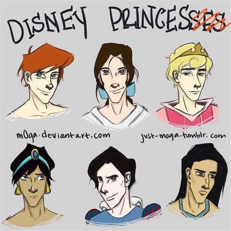 Disney Princes Ses By Artbymoga On Deviantart Disney Princes Gender Bent Disney Disney Songs