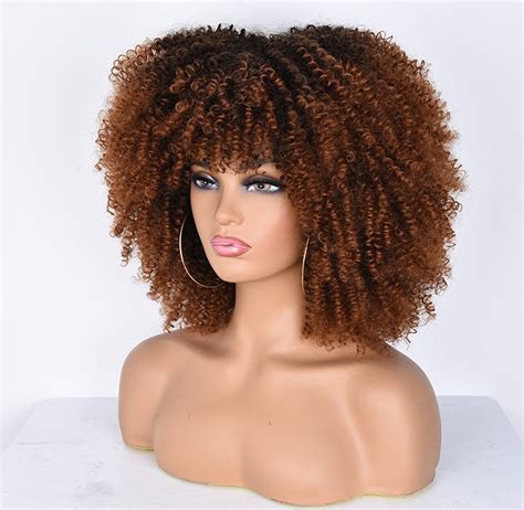 jerry curl wig afro wig kinky curly wig wigs for black etsy