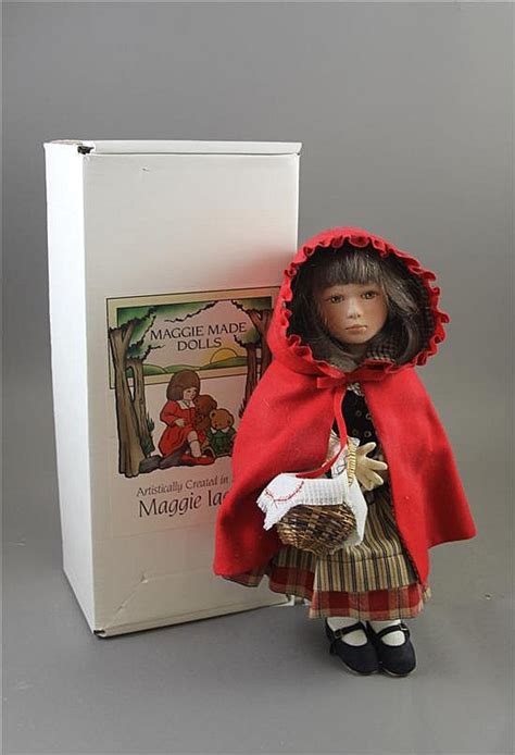 Lot Artist Maggie Iacono Little Red Riding Hood Felt Doll In