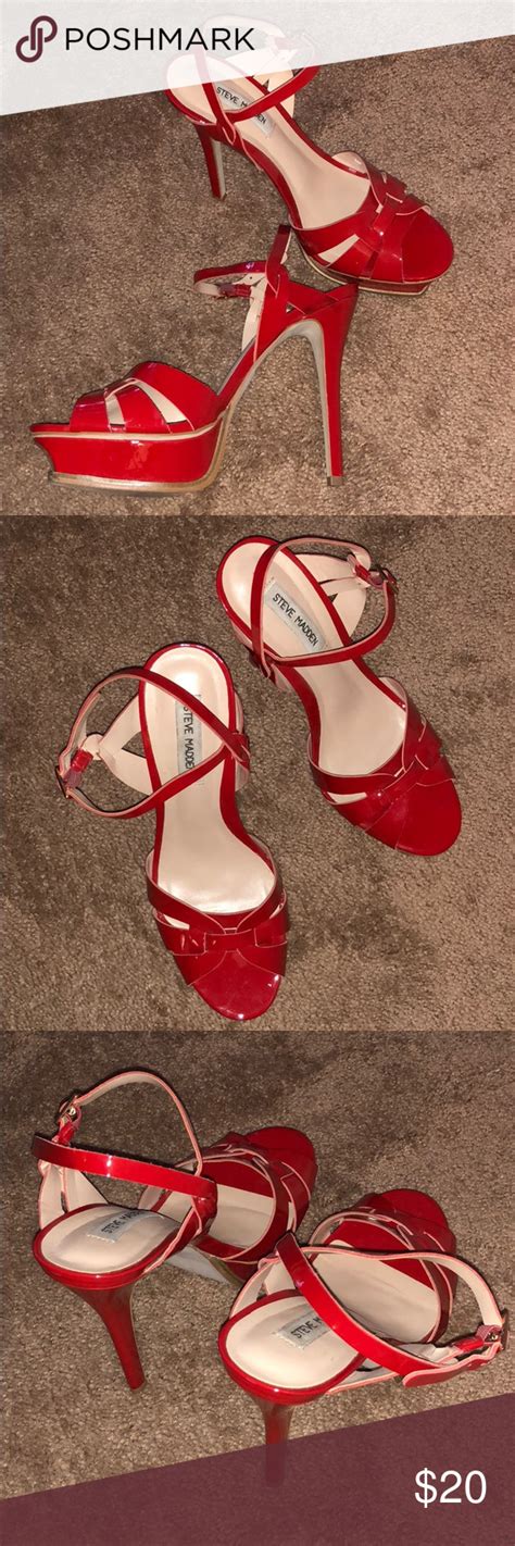 steve madden red patent leather heels red patent leather heels steve madden shoes heels