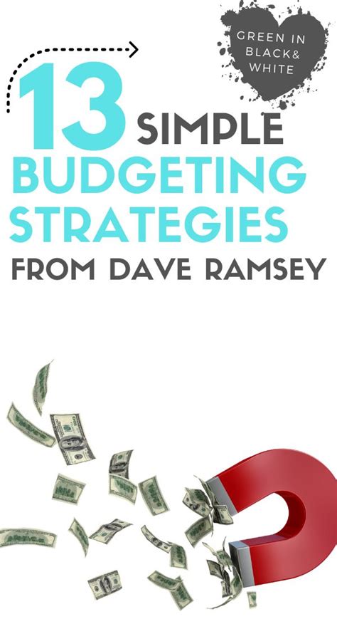 13 Simple Budgeting Strategies Budgeting Financial Strategies Simple Budget