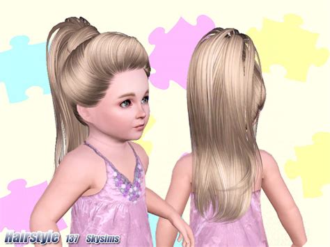 The Sims Resource Skysims Hair Toddler 137