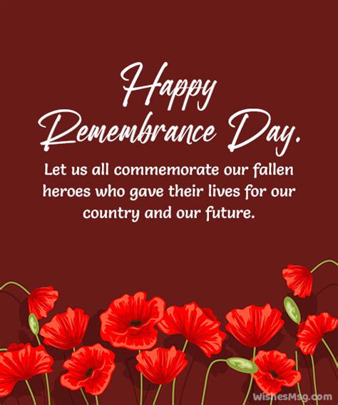 60 Happy Remembrance Day Messages And Quotes