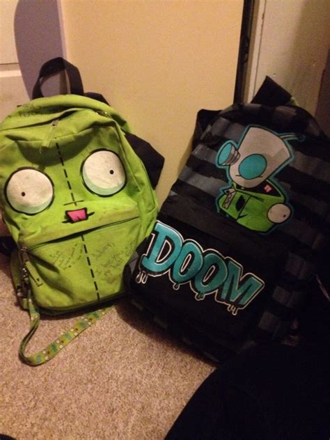 My Backpacks Are Awesome Invader Zim Gir Bags Emo Scene Alternative