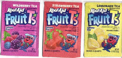 Kool Aid Fruit Ts Kool Aid Kool Aid Flavors Flavored Tea