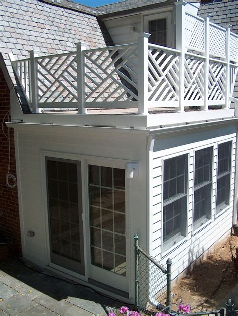 Sunroom Addition W Roof Top Deck In Silver Spring MD Traditional