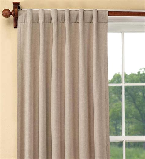 Energy Efficient Homespun Double Lined Rod Pocket Curtains Annual