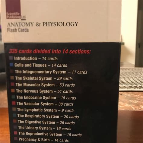 Scientific Publishing Other Anatomy Physiology Flash Cards Poshmark