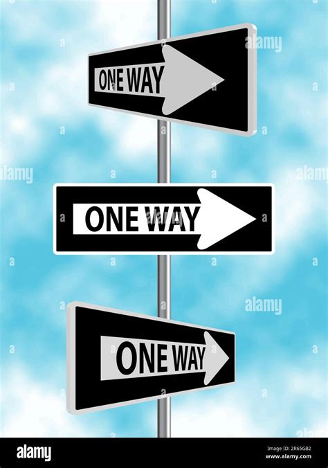 One Way Sign Illustrations Stock Vector Image And Art Alamy