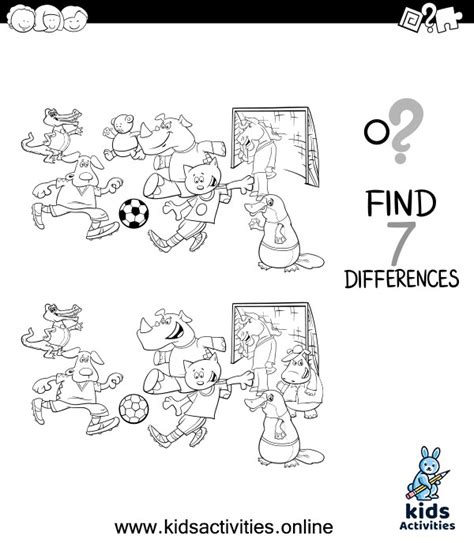 Spot The Difference Pictures Printable Free ⋆ Kids