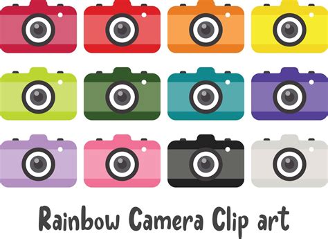 Rainbow Camera Clip Art 15939038 Vector Art At Vecteezy