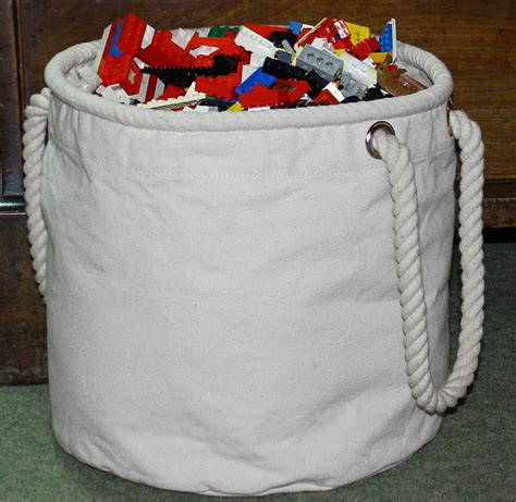 Canvas Toy Storage Bucket Bag Medium By The Original Canvas Bucket Bag