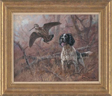 Good Job Original Black And White Springer Painting By