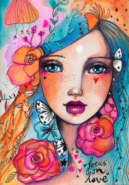 Pin By Marcia Carson Eckert On Faces Whimsical Art Journal Collage