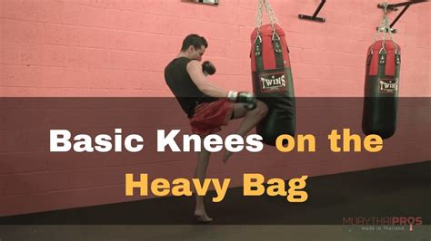 Muay Thai Heavy Bag Training Tips Basic Knees On The Bag Heavy Bag