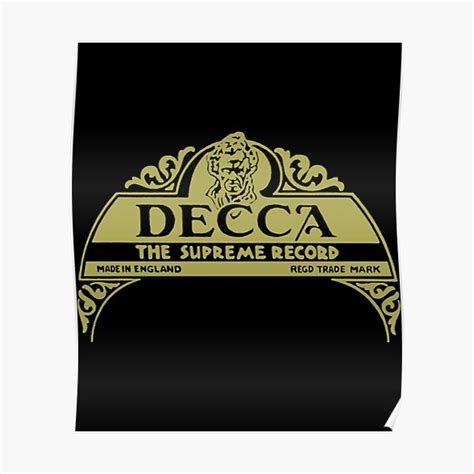 Decca Label 1929 Poster For Sale By Mavesdesign1 Redbubble