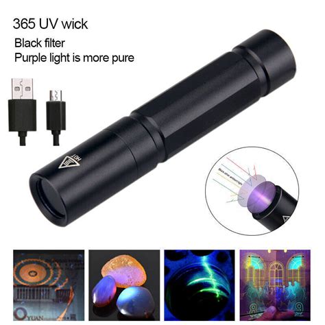 1 5 Pack 365nm Led High Powered Uv Lamp Black Light Ultra Violet