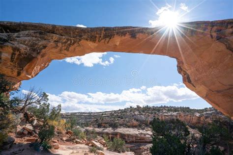 Arch In Natural Bridges National Monument In Utah Stock Image Image