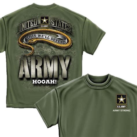 Army Hooah Camo T Shirt