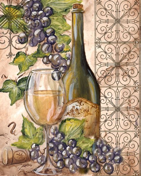Vintage Diy Decoupage Vintage Decoupage Paper Wine Painting Art