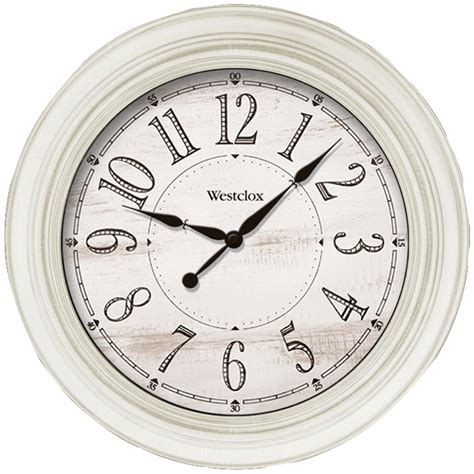 Buy Westclox 20 Antique White Wall Clock 20 In Diam X 25h Online At