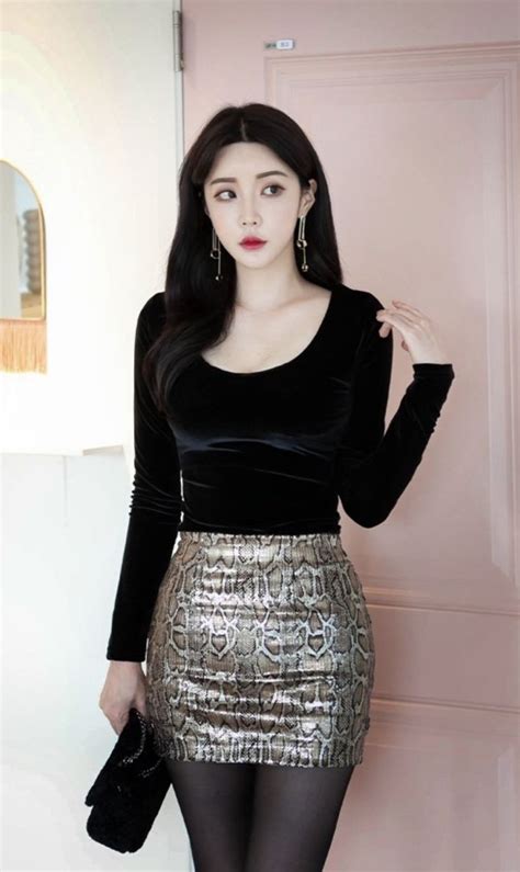 pin by robin on asian beauty fashion asian beauty leather skirt