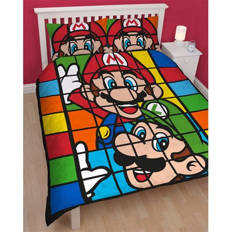 Official Nintendo Super Mario Brothers Bedding Duvet Cover