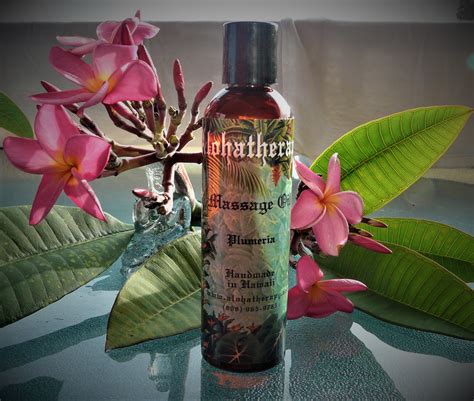 “plumeria” Massage Oil Bath And Body Oil Alohatherapy