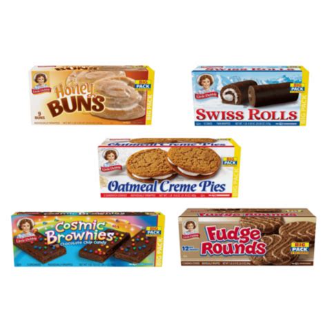 Little Debbie Big Pack Variety Bundle Oatmeal Crème Pies Honey Buns Swiss Rolls And More 5