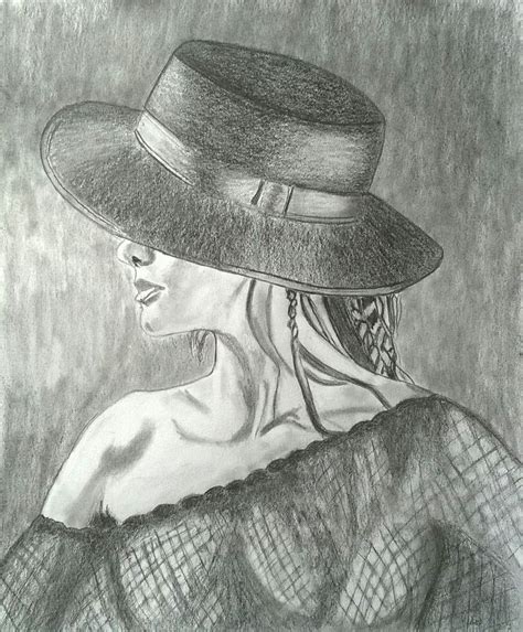 Stylish Hats For Women A Beautiful Drawing