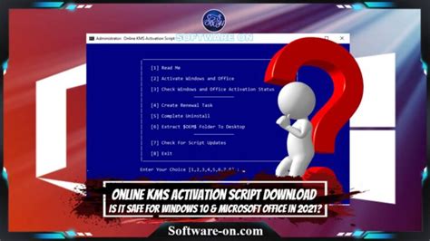 Online Kms Activation Script Is It Safe To Use For Windows And Office