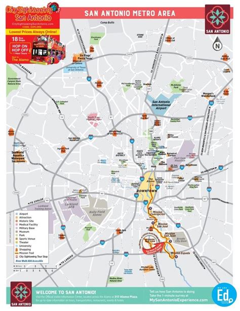Printable Map Of San Antonio