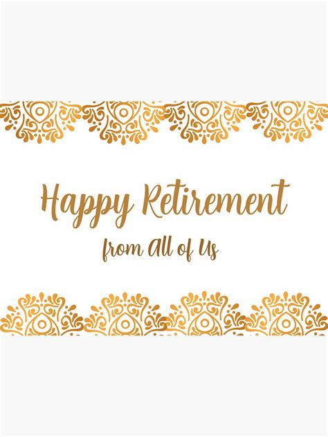 Happy Retirement Beautiful Gold Handlettered Calligraphy Font