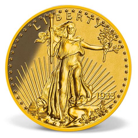 1933 Gold Double Eagle Reverse Proof Archival Edition Gold Layered