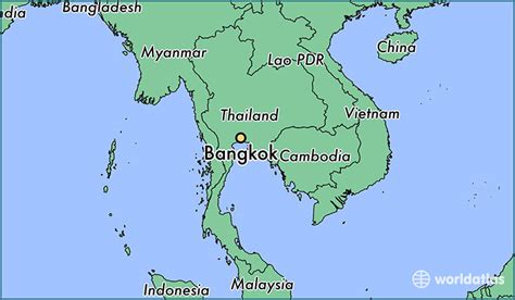 Location Thailand On World Map