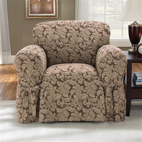 These items are ideal for. Sure Fit Scroll Classic Armchair Skirted Slipcover ...