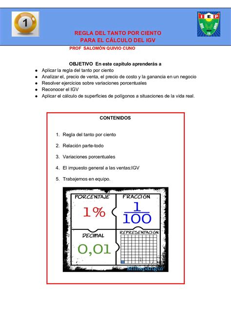 Calaméo Regla Del Tanto Por Ciento